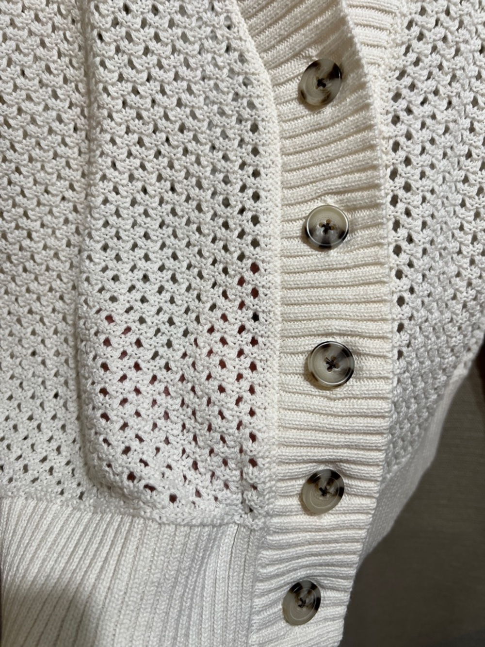 Torrid Whisper White Crochet Cotton Cardigan Sweater Size 2X Boho Coastal - Picture 6 of 10